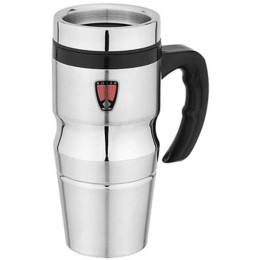 16 oz. Stainless Steel Tumbler with Durable Handle Promotional Custom Imprinted With Logo