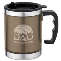 16 oz. Stainless Steel Travel Mug with Durable Handle Promotional Custom Imprinted With Logo