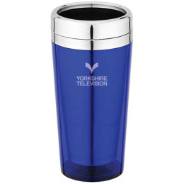16 oz. Stainless Steel Travel Mug with Thumb-Slide Closure Promotional Custom Imprinted With Logo