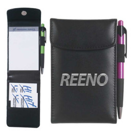 Leather Look Jotter Promotional Custom Imprinted With Logo