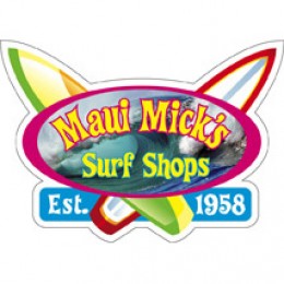 Full Color High Resolution Custom Decal - 8 x 8in Promotional Custom Imprinted With Logo