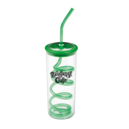 Twisty Straw Cup - 10 oz. Promotional Custom Imprinted With Logo