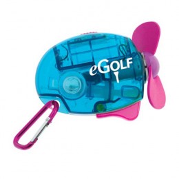 Mini Spray Mist Fan with Carabiner Promotional Custom Imprinted With Logo