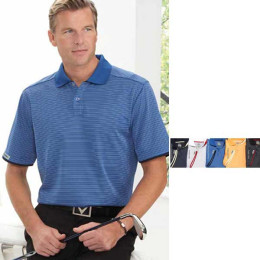 Gravity Stripe Polo Promotional Custom Imprinted With Logo