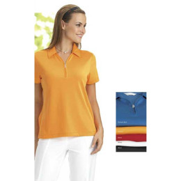Ladies Dry Solid Polo Promotional Custom Imprinted With Logo