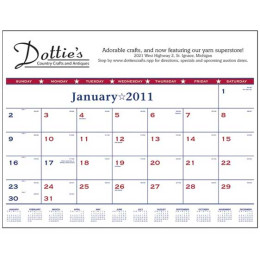 Patriotic Desk Pad Promotional Custom Imprinted With Logo