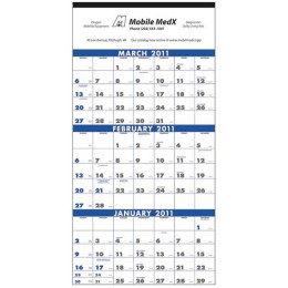 3-Month Planner - 4 Sheet Promotional Custom Imprinted With Logo