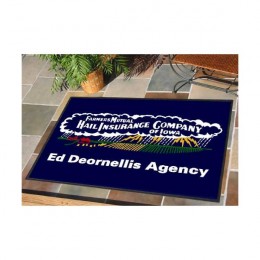 DigiPrint Logo Mat - 4' x 6' with Rubber Backing Promotional Custom Imprinted With Logo