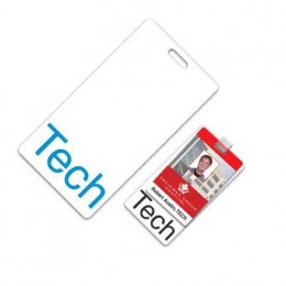 Vertical Hospital ID Badge w/slot Promotional Custom Imprinted With Logo