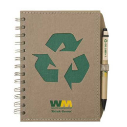Eco Window Pen Journals 5 x 7 Promotional Custom Imprinted With Logo