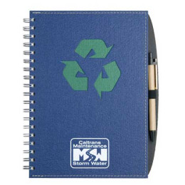 Eco Window Pen Journals 7 x 10 Promotional Custom Imprinted With Logo