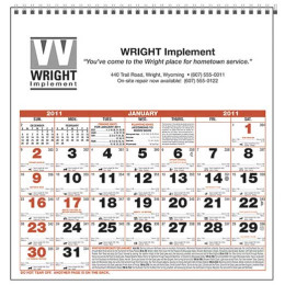 Small Almanac Promotional Custom Imprinted With Logo