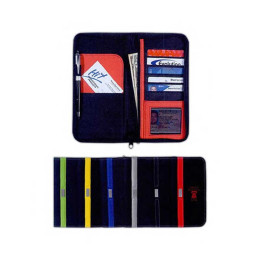 Contemporary Travel Wallet with Zipper Promotional Custom Imprinted With Logo