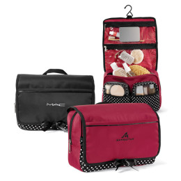 Polka Dot Cosmetic Case Promotional Custom Imprinted With Logo