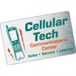 Gold & Brushed Chrome Polyester Custom Decal - 5'' x 5'' Promotional Custom Imprinted With Logo