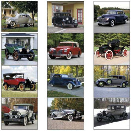 Economy Appointment Calendar - Antique Autos Promotional Custom Imprinted With Logo