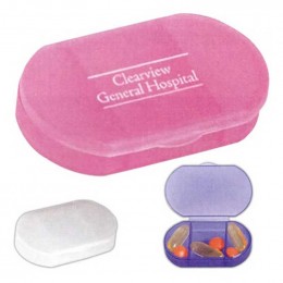 Oval Shape Pill Holder Promotional Custom Imprinted With Logo