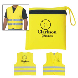 Reflective Vest Promotional Custom Imprinted With Logo