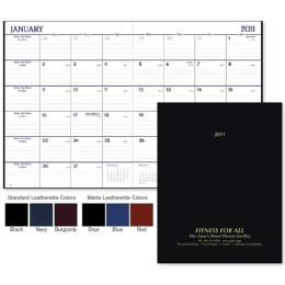 Classic Monthly Planner Promotional Custom Imprinted With Logo