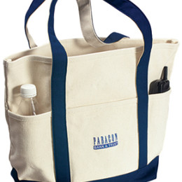 Sea Breeze Heavy Duty Canvas Boat Tote Promotional Custom Imprinted With Logo