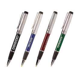 Silver Corinthian Pen Promotional Custom Imprinted With Logo Silver Corinthian Pen Promotional Custom Imprinted With Logo