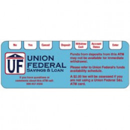 Velvet Textured Plastic Nameplate - 6in x 6in Promotional Custom Imprinted With Logo