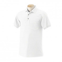Gildan Pill-Resistant Sport Shirt - White Promotional Custom Imprinted With Logo