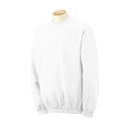 Gildan Ultra Cotton Crew Neck Sweatshirt - White Promotional Custom Imprinted With Logo Gildan Ultra Cotton Crew Neck Sweatshirt - White Promotional Custom Imprinted With Logo