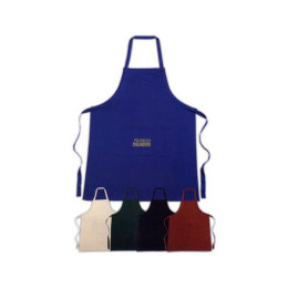 Natural Color Cotton Apron Promotional Custom Imprinted With Logo