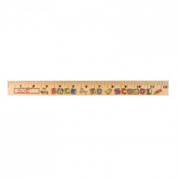 U Color Ruler - Back-to-School Promotional Custom Imprinted With Logo