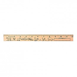 U Color Ruler - Farm Animals Promotional Custom Imprinted With Logo