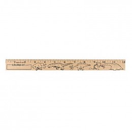 U Color Ruler - Dinosaurs Promotional Custom Imprinted With Logo