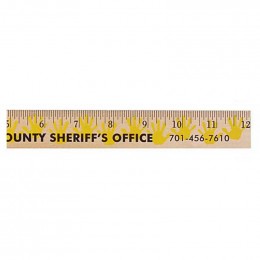 12 in. Background Ruler - Handprint Promotional Custom Imprinted With Logo