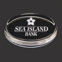Glass Paperweight Promotional Custom Imprinted With Logo