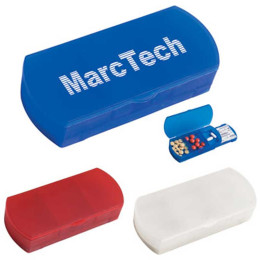 Pill Box/Bandage Dispenser Promotional Custom Imprinted With Logo Pill Box/Bandage Dispenser Promotional Custom Imprinted With Logo
