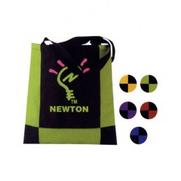 Carina Color Block Tote Bag Promotional Custom Imprinted With Logo