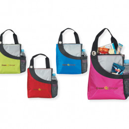 Loop Hole Lunch Cooler Promotional Custom Imprinted With Logo