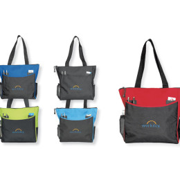 Sporty Tote Bag Promotional Custom Imprinted With Logo