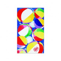 Beach Ball Design Towel Promotional Custom Imprinted With Logo