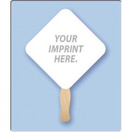 Rnd. Diamond Hand Fan Promotional Custom Imprinted With Logo