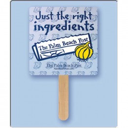 Mini Rnd. Square Hand Fan Promotional Custom Imprinted With Logo