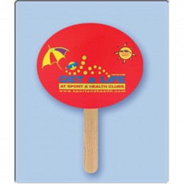 Mini Oval Hand Fan Promotional Custom Imprinted With Logo