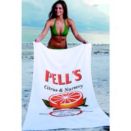 The Embroidered Platinum Collection Beach Towel Promotional Custom Imprinted With Logo