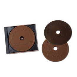 Chocolate Compact Disc Promotional Custom Imprinted With Logo