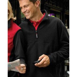 Chestnut Hill Polartec Colorblock Quarter-Zip Jacket Promotional Custom Imprinted With Logo