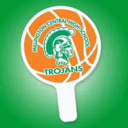 Round Hand Fan Promotional Custom Imprinted With Logo