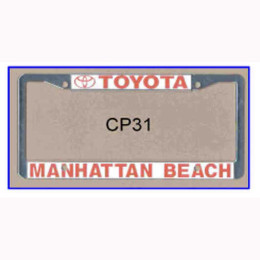 Chrome-Plated License Plate Frame Promotional Custom Imprinted With Logo Chrome-Plated License Plate Frame Promotional Custom Imprinted With Logo