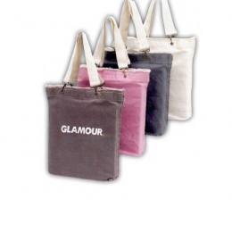 Washed Denim Tote Bag Promotional Custom Imprinted With Logo