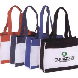 Classic Two-Tone Tote-Embroidery Promotional Custom Imprinted With Logo Classic Two-Tone Tote-Embroidery Promotional Custom Imprinted With Logo