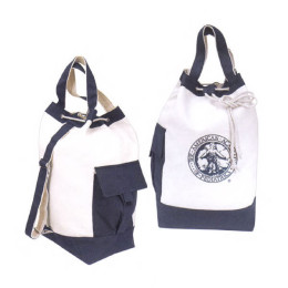 TwoTone Canvas Sling Tote Promotional Custom Imprinted With Logo